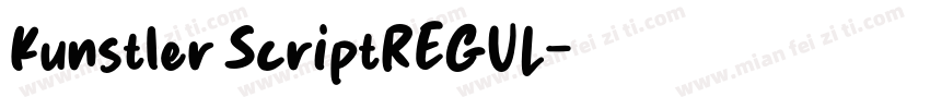 Kunstler ScriptREGUL字体转换